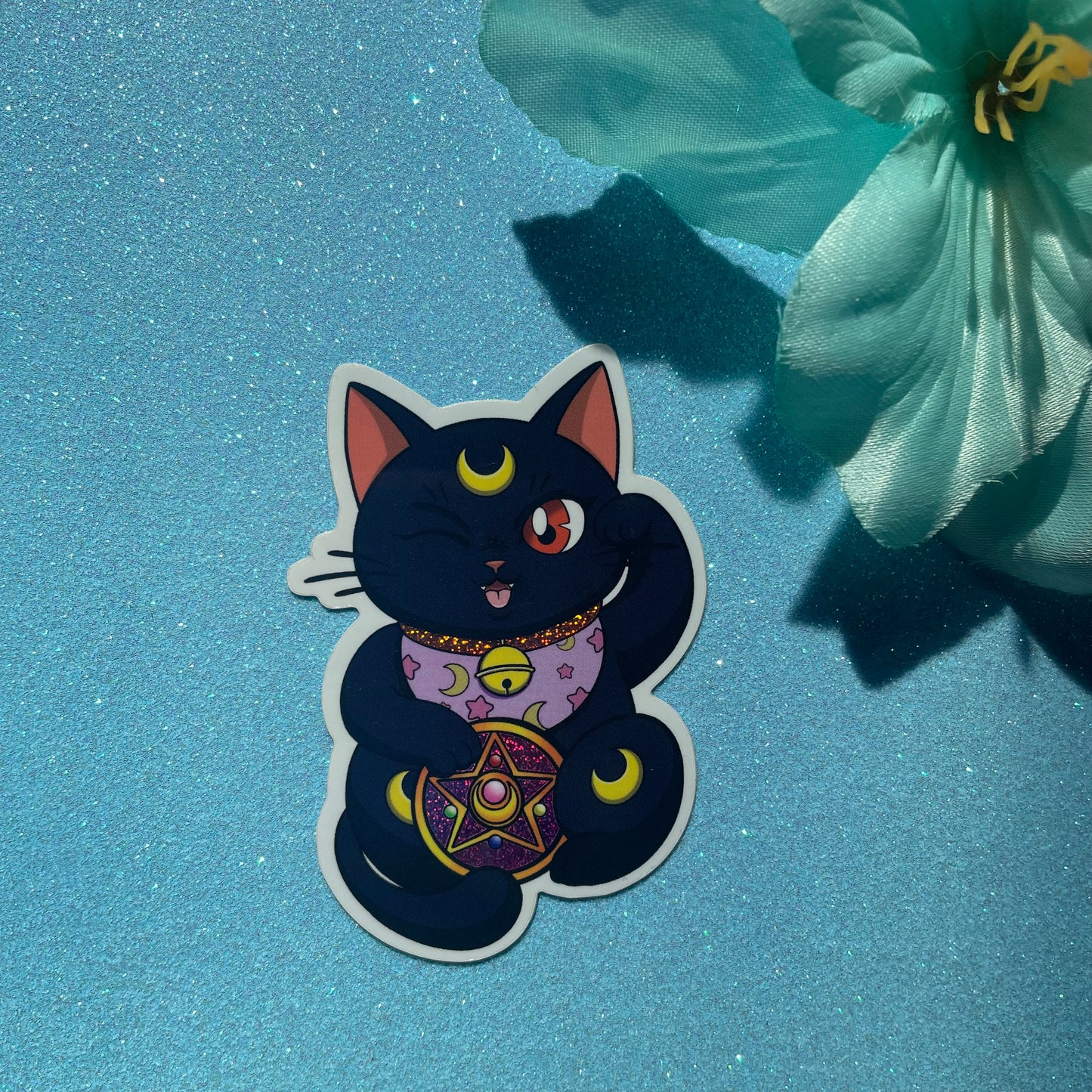 Maneki Neko Luna (glittertarra)