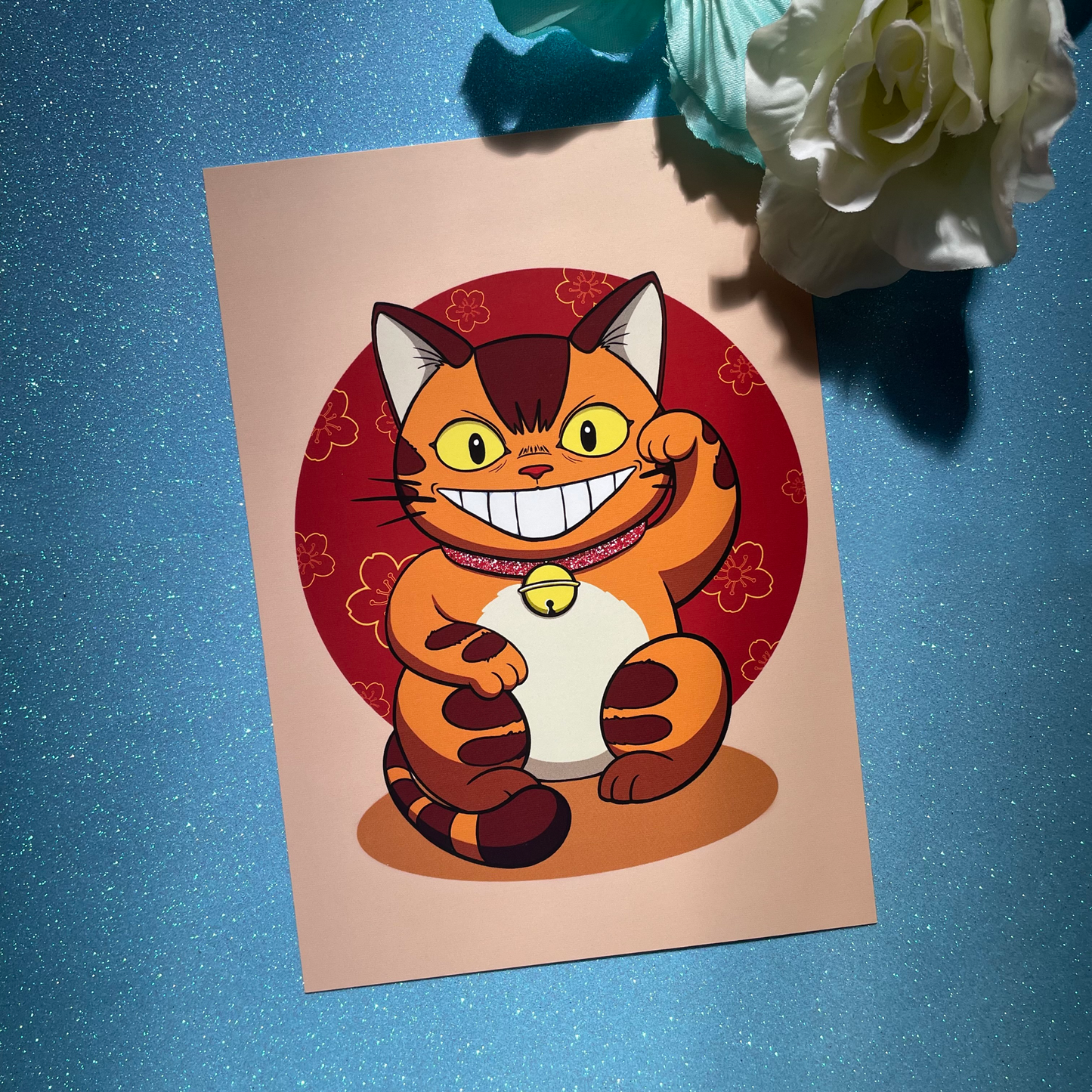 Maneki Neko Bus (A5 taideprintti)