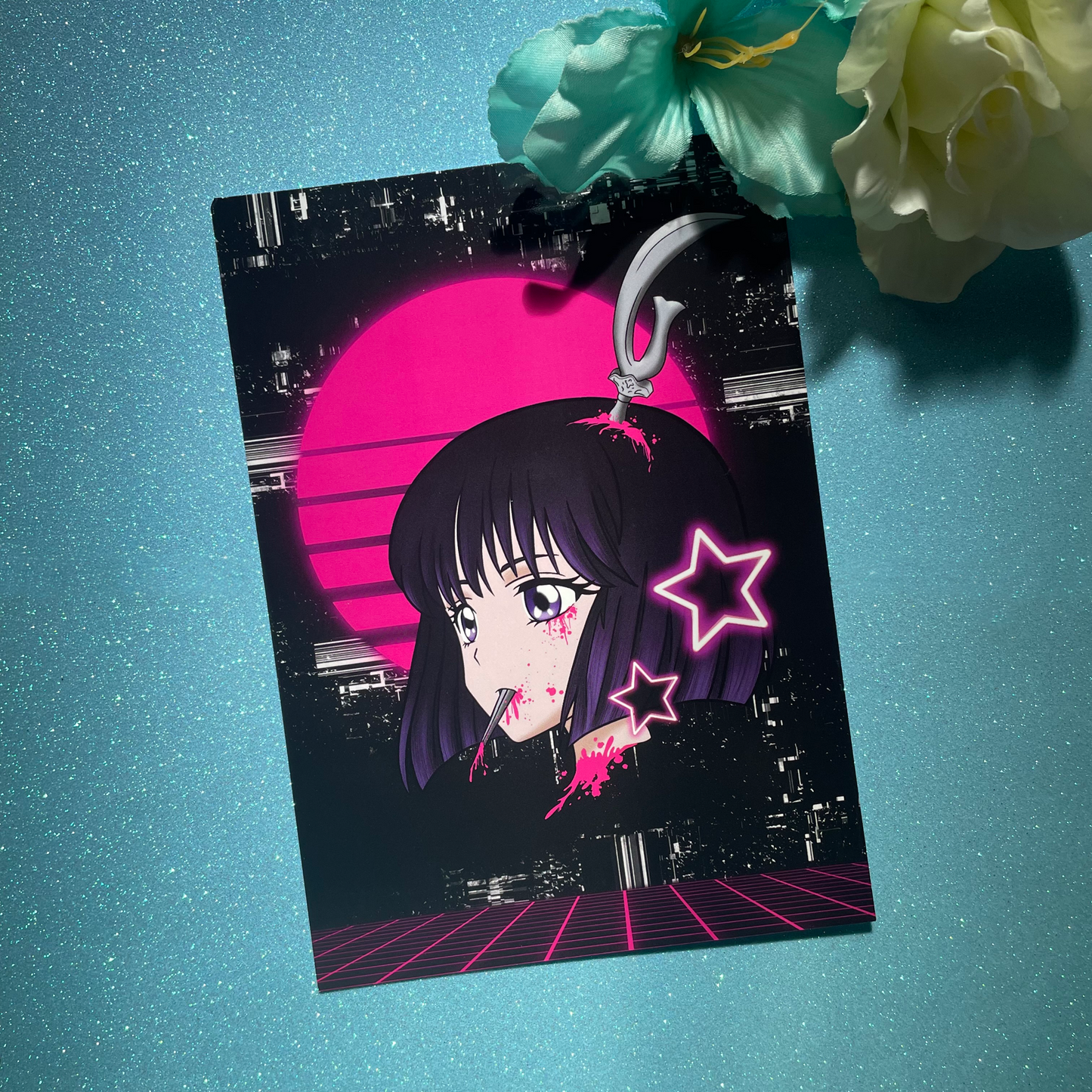 Sailor Saturn Namakubi (A5 taideprintti)