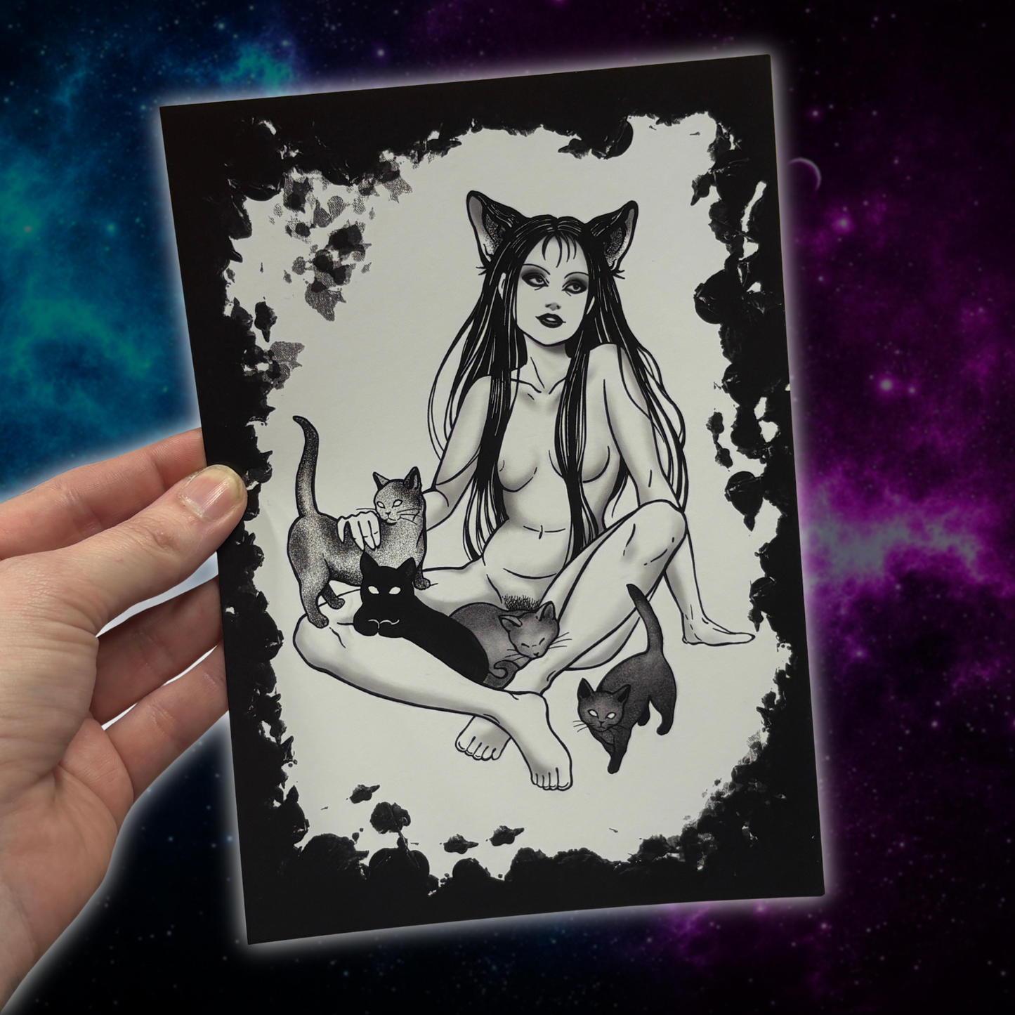Cat Girl (Taideprintti)