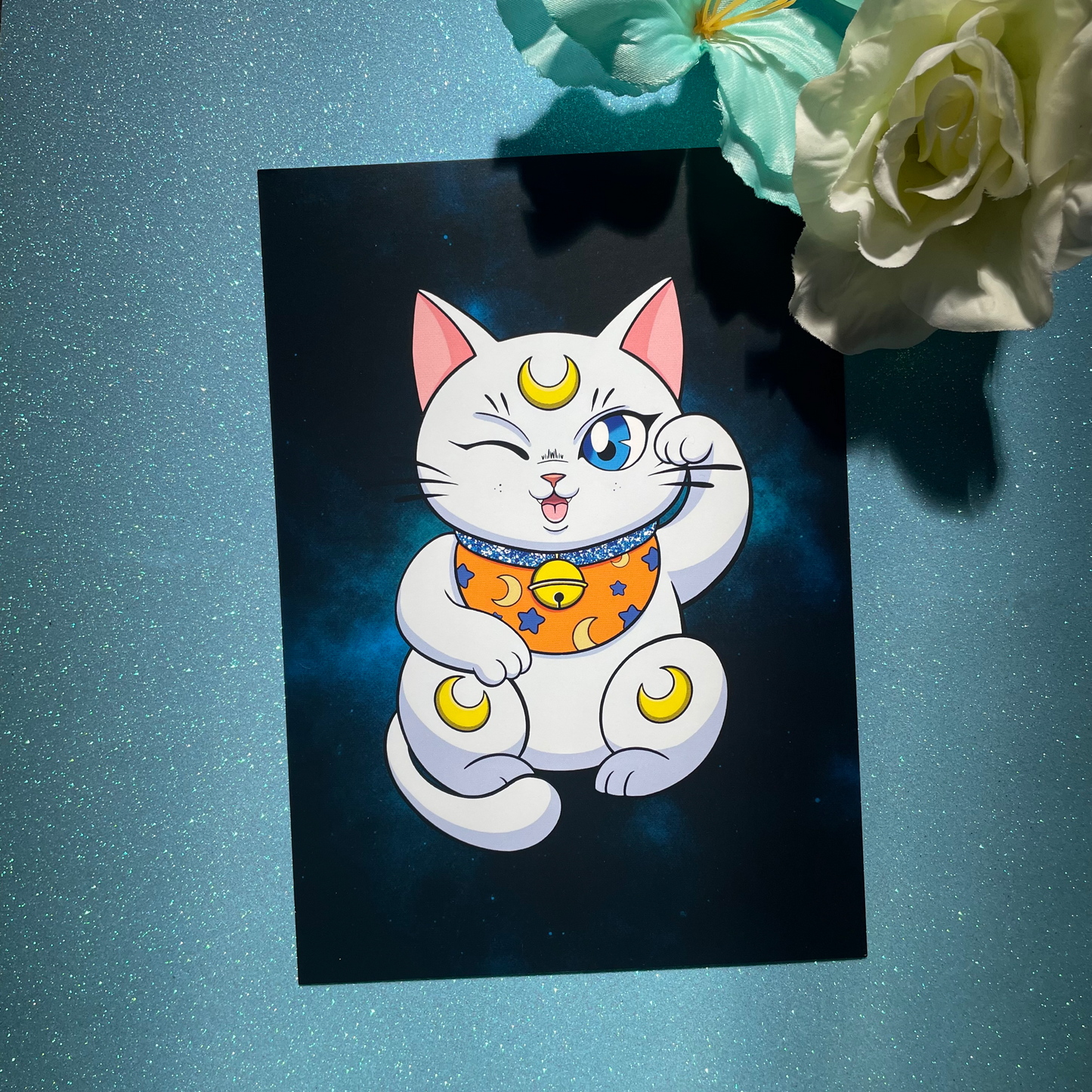 Maneki Neko Artemis (A5 taideprintti)