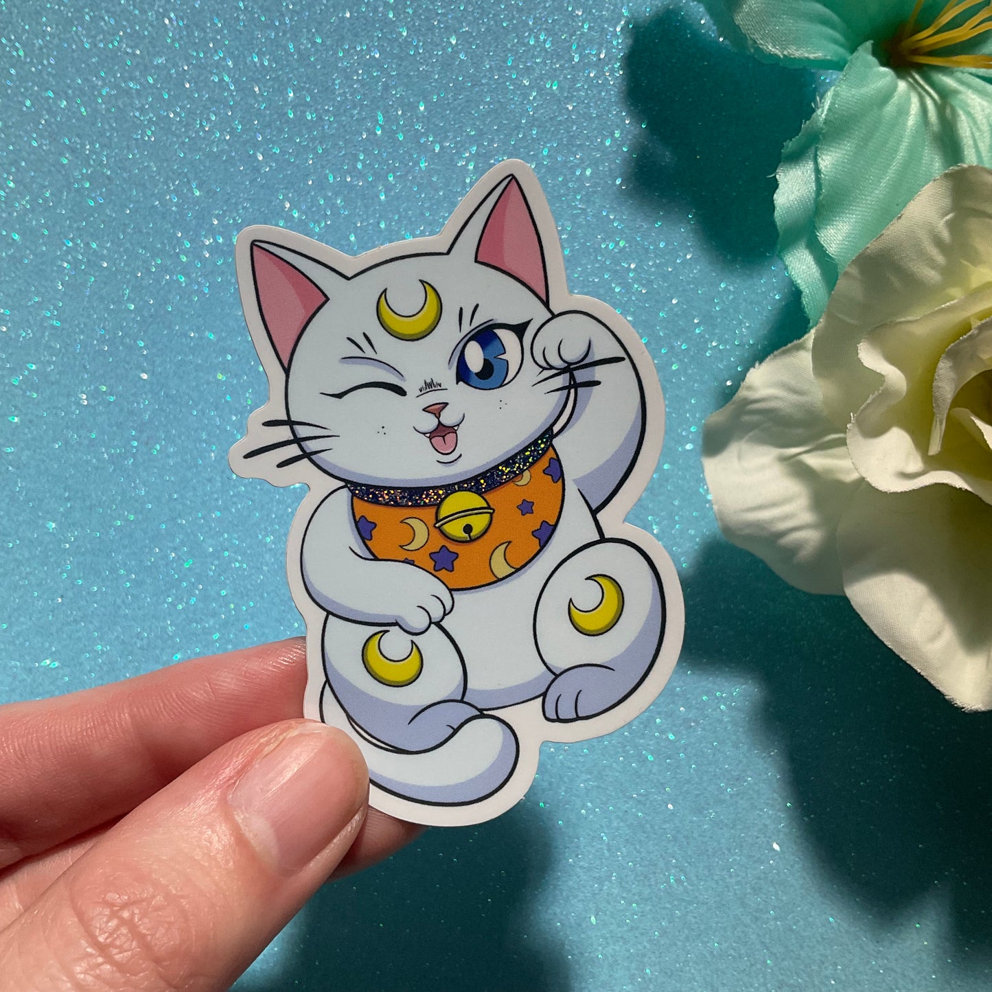 Maneki Neko Artemis (glittertarra)