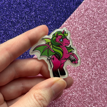 Zombie Pony (pimeässä hohtava pinssi)