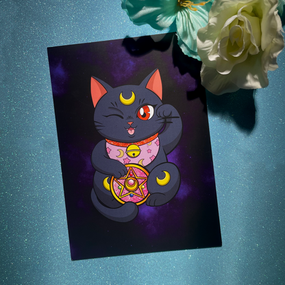 Maneki Neko Luna (Taideprintti)