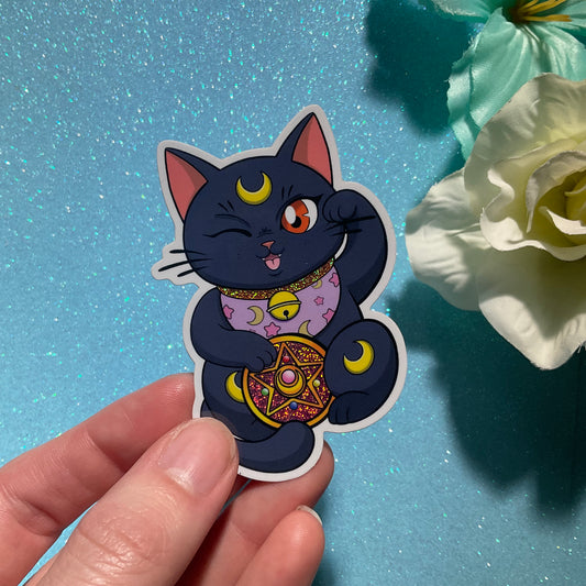 Maneki Neko Luna (glittertarra)