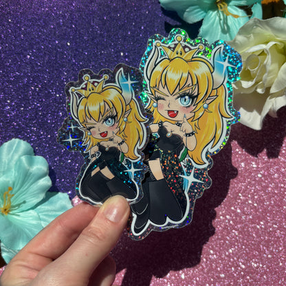Bowsette (glittertarra)