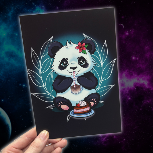 Kawaii Panda (A5 Taideprintti)