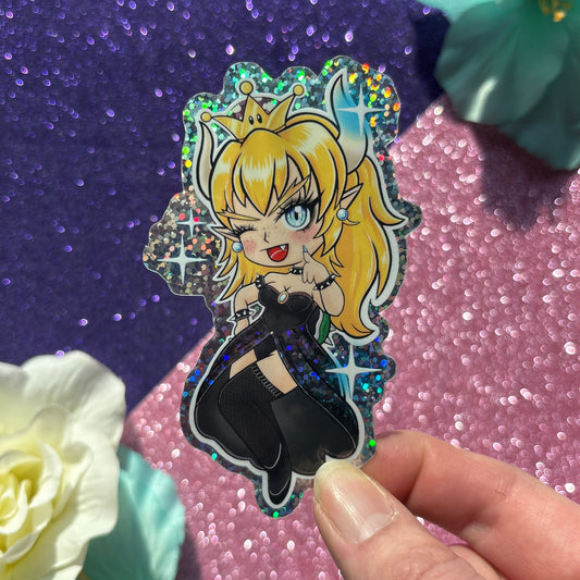 Bowsette (glittertarra)