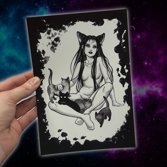 Cat Girl (Taideprintti)