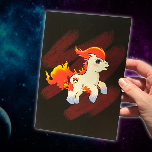 Fire Pony (A5 taideprintti)
