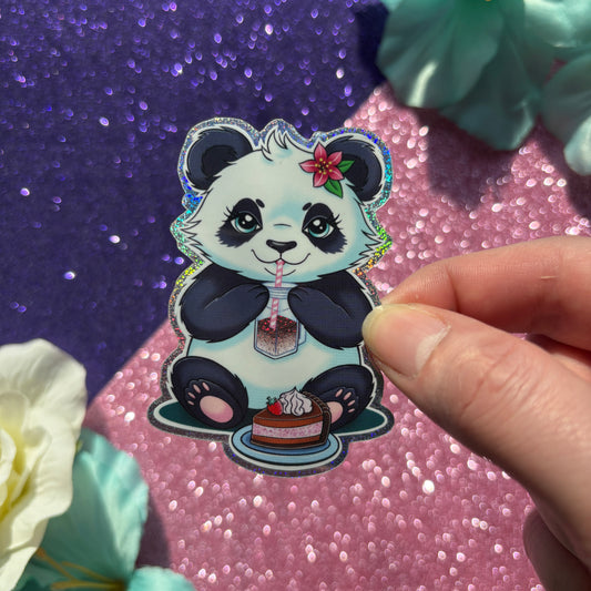 Kawaii Panda (glittertarra)