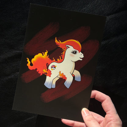 Fire Pony (A5 taideprintti)