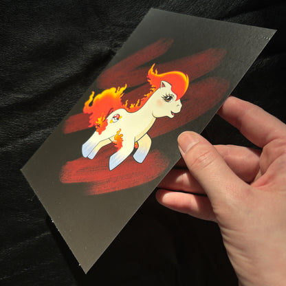 Fire Pony (A5 taideprintti)