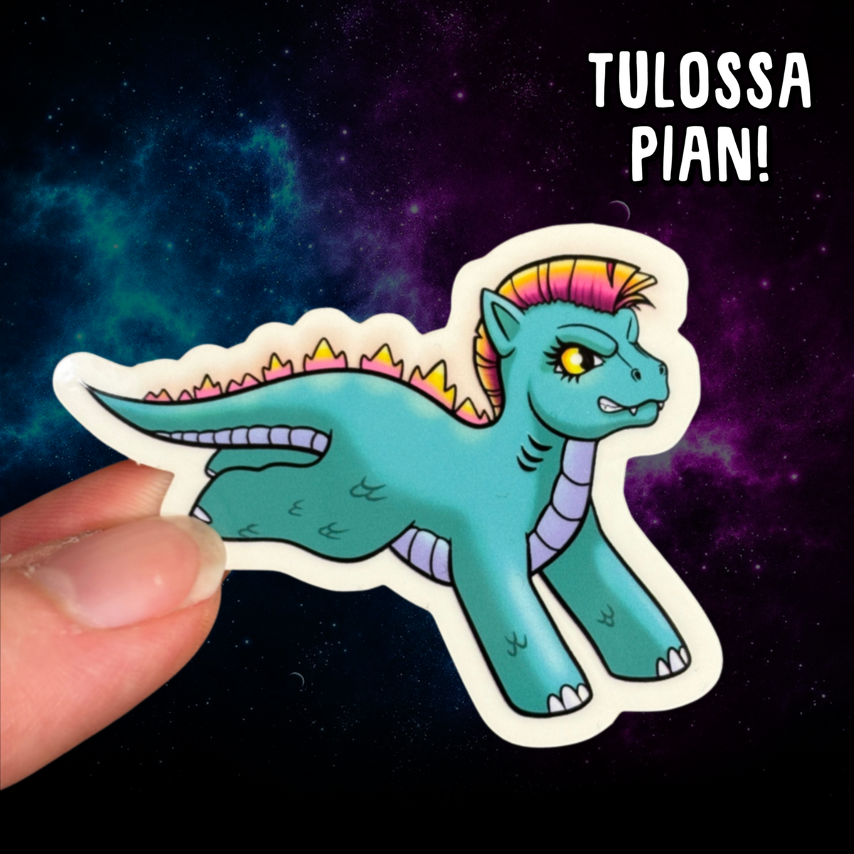 Kaiju Pony (läpinäkyvä tarra)