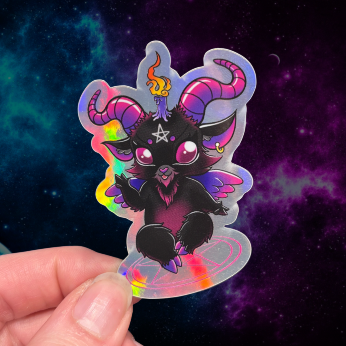 Kawaii Baphomet (hologramtarra)