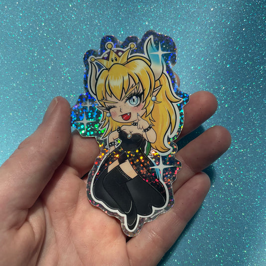 Bowsette (glittertarra)
